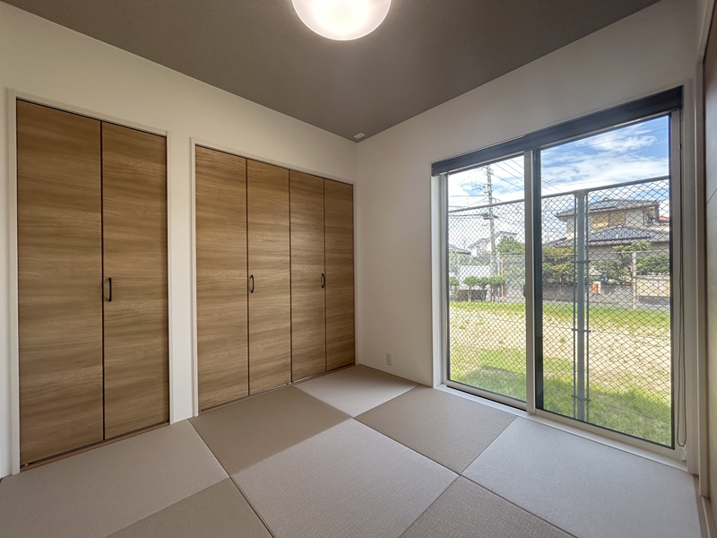 熊本市中央区出水　新築一戸建て　2号地モデルハウス【和室には収納スペースが２つあるのでそれぞれ使い分けて利用できます】